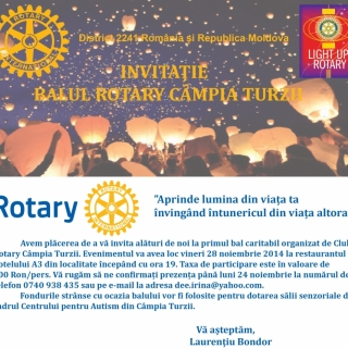 Balul caritabil organizat de Clubul Rotary Campla Turzii, ediția I-a, 28 noiembrie 2014
