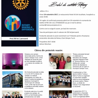 Balul de caritate Rotary Campia Turzii, editia a IV-a 2017